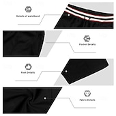 cheap Casual Shorts-Men's Waffle Shorts Shorts Summer Shorts Beach Shorts Casual Shorts Drawstring Pocket Elastic Waist Striped Comfort Breathable Knee Length Outdoor Beach Vacation Vacation Fashion Black White