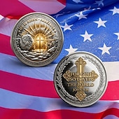 cheap U.S. 250th Anniversary-He Is Risen Commemorative Coin, John 3:16 Inspirational Christian Collectible, Easter Resurrection Religious Gift, Faith and Redemption Keepsake