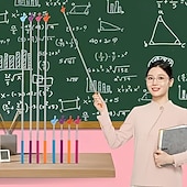 cheap Home Supplies-5pcs Retractable Teacher Pointers, Adjustable Finger Pointers, Mini Telescopic Classroom Pointers, Suitable for Elementary and Kindergarten Teachers, Classroom Supplies