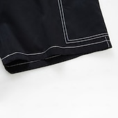 voordelige Vakantie-Voor heren Ladingbroek Cargoshorts Korte broek Casual korte broek Zak Elastische taille Effen Effen kleur Comfort Boven de knie Casual Buiten Streetwear Modieus Streetwear Zwart Marineblauw