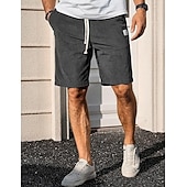 economico Pantaloncini casual-Per uomo Shorts Shorts da Spiaggia Pantaloncini casual Pantaloncini di velluto a coste Tasca Elastico in vita Semplice Comodità Traspirante Lunghezza al ginocchio All'aperto Spiaggia Vacanza Vacanza