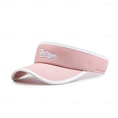 お買い得  キャップ＆ハット＆バイザー-ベースボール・キャップ サンハット テニスキャップ 男女兼用(儿童不要选这个) キャップ ランニングキャップ パッチワーク 日焼け防止 吸汗性 高通気性 のために テニス 野球 ピクルスボール 夏 春 ブラック ホワイト ピンク