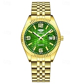 abordables Montres à quartz-Montre homme de luxe, cadran noir nid d'abeille, mouvement quartz bicolore or et argent en acier inoxydable, lunette cannelée, montre habillée avec date, bijou élégant à offrir.