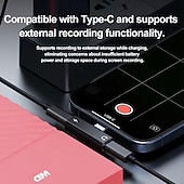 cheap Cables &amp; Adapters-USB C to Dual USB C Adapter, 2 in 1 USB-C Headphone and Charger Adapter with DAC Chip Hi-Res Audio, PD Fast Charging Splitter Compatible with iPhone 17 Pro Max, iPad, Samsung Galaxy S26 Ultra Plus