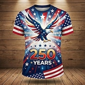 baratos Camisetas Patrióticas 250-4 de Julho de 2026 Dia da Memória 250º Camiseta Patriótica Patriota Bandeira dos EUA