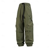 economico Pantaloni cargo-Per uomo Pantaloni Cargo Pantaloni casual Pantaloni da paracadute Pantaloni ad asciugatura rapida Coulisse Tasca Semplice Comodità Traspirante Lunghezza intera Quotidiano Casa All'aperto Vacanza