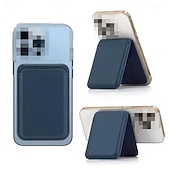 abordables Rangement et organisation-Portefeuille magnétique robuste en cuir avec étui de rangement et support intégré, porte-cartes sécurisé, pochette de rangement pour cartes bancaires et d'identité, accessoires pour porte-cartes en