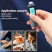 olcso Autóriasztók-Alkoholszonda, hordozható digitális kijelzős mérőműszer ittas vezetés észlelésére, légzésmérő eszköz, autóban és otthon is használható