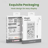 זול מחשבים וטאבלטים-לוח כתיבה LCD רב פעמי בגודל 5.5 אינץ' ללא נייר, לוח טיוטה אלקטרוני נייד לרישום מהיר &amp;הודעות, לוח ציור דיגיטלי קל משקל לילדים ומבוגרים למשרד ביתי, לבן