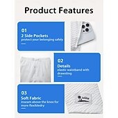cheap Casual Shorts-Men's Active Shorts Casual Shorts Athletic Short Textured Shorts Pocket Elastic Waist Plain Solid Color Plain Solid Quick Dry Sports Above Knee Outdoor Beach Gym Sports Sport Black White Micro-elastic