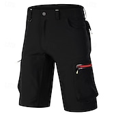 billige Shorts, tights og bukser for menn-Herre Helfarge MTB-shorts Sykkelshorts Sykkel Shorts Løstsittende shorts Slimfit sport Hurtigtørkende Vanntett Glidelås Pustende Svart Militærgrønn Klær Sykkelklær