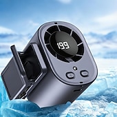  Ventilador de clipe para carro, ventilador de guarda-chuva, 199 velocidades ajustáveis, portátil e recarregável via USB, mini ventiladores de mão para resfriamento pessoal, ideal para guarda-chuva,