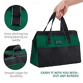 cheap Hand Tools-13 Inch Tool Bag Electrician Multifunctional Strong Durable Oxford Thickened Woodworking Storage Portable Handheld Bag