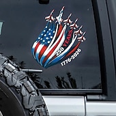 お買い得  アメリカ合衆国250周年-愛国的なアメリカ・イーグルス250周年記念の車窓用デカールステッカー、アメリカ建国500周年記念（1776-2026年）のイーグルステッカー、アメリカ独立旗デカール、耐久性のある車窓用ビニールステッカー