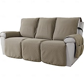 ieftine Husă pentru fotoliu reclinabil-husă de canapea impermeabilă, husă de canapea antiderapantă, durabilă, prietenoasă cu animalele de companie, anti-pete, culoare solidă, covoraș de canapea modern și minimalist, acoperire completă pentru câini și pisici, sufragerie, utilizare în tot sezonu