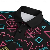  Ρετρό / Βίντατζ Χίπισσα Δεκαετία '70 Πουκάμισο Κοντά μανίκια Χίπισσα Γεωμετρικό Ρετρό Φανταχτερή Φόρεμα Ανδρικά μουσικό φεστιβάλ Πάρτι Καθημερινά Ρούχα Ενηλίκων Πουκάμισο Ανοιξη καλοκαίρι