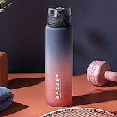 cheap Water Bottles-650ML Large Capacity Sports Water Bottle Leak Proof Colorful Plastic Cup Drinking Outdoor Travel Portable Gym Fitness Jugs Durable PC Material for Cycling, Running &amp; Fitness