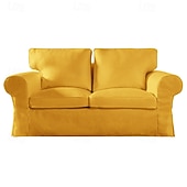 voordelige Sofadoek-Hoes voor 2-Zits Bank 100% Katoen Loveseat Hoezen Zacht en Ademend Stof voor Maximale Comfort