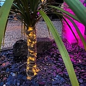 cheap Battery &amp; USB Indoor Lights-Natural Hemp Rope Lights, Natural Brown Rope Super Bright String Fairy lamp, Outdoor String Lights Waterproof Natural Hemp Rope Lights, Suitable for arbors, Columns, Trees, Fences
