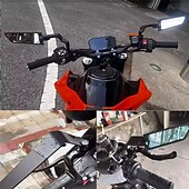 cheap Motorcycle &amp; ATV Accessories-Dragonfly Moto Motorcycle Rearview Mirrors for Kawasaki ER6N ER6F ER-6N, Adjustable Rotating Wind Wing Side Mirror, Aerodynamic Stealth Winglet Mirrors for Sport Bike, Aluminum Alloy, 1 Pair