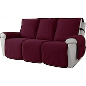 ieftine Husă pentru fotoliu reclinabil-husă de canapea impermeabilă, husă de canapea antiderapantă, durabilă, prietenoasă cu animalele de companie, anti-pete, culoare solidă, covoraș de canapea modern și minimalist, acoperire completă pentru câini și pisici, sufragerie, utilizare în tot sezonu