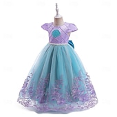 cheap Girls' Costumes-Princess Dress Cosplay Costume Outfits Movie Fashion Cute for Girls' Kid's Masquerade Daily Ceremony Comic Con