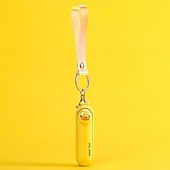 abordables Fournitures pour la maison-Mini ventilateur mignon et pliable, portable, à utiliser au lit, au bureau ou sur une table. Rechargeable par USB. Porte-clés inclus.