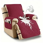 billige Reclinerdeksel-Vanntett sofatrekk for kjæledyr, lenestoltrekk til kjæledyr, sklisikkert sofatrekk, slitesterkt, vaskbart møbeltrekk for hunder og katter, alle årstider