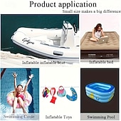 economico Compressore-Pompa ad aria elettrica da campeggio per esterni, pompa di gonfiaggio/sgonfiaggio portatile, adatta per sacchi sottovuoto, cuscini sottovuoto, divani gonfiabili, materassi ad aria, barche, salvagenti,