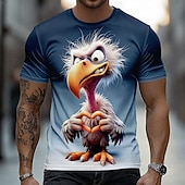  Ανδρικά Ζώο Αστείος Μπλουζάκι Κοντομάνικο Κοντομάνικη μπλούζα 3D εκτύπωση Στρογγυλή Ψηλή Λαιμόκοψη Πουκάμισο Εξωγκωμένος Υψηλής Ποιότητας Πάρτι Αργίες Θαλασσί Βυσσινί Χακί Καλοκαίρι Άνοιξη Ρούχα Τ M