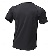 abordables Camisetas casuales de hombre-Hombre Camiseta Camisa manga corta Camiseta superior Manga Corta Cuello Barco Verano Primavera Color sólido Ropa de calle Elegante Básico Secado rápido Delgado Diario Exterior Vacaciones Café