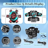 cheap Star Galaxy Projector Lights-6 Arm Moving Head DJ Lights,150W RGBW LED Stage Lighting with Strobe &amp; Bee-Eye Effect, Red/Green Starry, DMX512, Remote Control,Sound Activated,540° Rotation for Party, Clubs, Disco