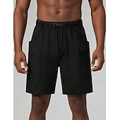 abordables Bermudas estilo casual-Hombre Pantalón Corto Cargo Pantalón corto Pantalones cortos casuales Pantalón corto deportivo Bolsillo Cintura elástica Puro Plano Comodidad Secado rápido Longitud de la rodilla Exterior Gimnasia