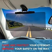 ieftine Umbrare Auto-Pachet de 2 extensii parasolar auto antireflexie, vizieră 2 în 1 pentru condus zi și noapte, extensie universală pentru parasolar auto pentru a proteja vederea, a reduce oboseala ochilor cauzată de soare și faruri