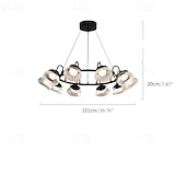 cheap Sputnik Design-Modern Crystal Chandelier Ring Design Pendant Lights Hanging Lamps Ceiling Light Fixture Indoor Lighting Creative Main Light Luxury Dining Room Bedroom Light Living Room 110-240V