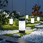 preiswerte Bodenlichter-4er-Set Solar-Gartenleuchten, wasserdichte Gartenwegleuchten, dekorative Solar-Bodenleuchten zum Einstecken, für den Außenbereich