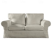 cheap Sofa Cover-2 Seat Sofa Cover or  2 Seat Sofa Bed Cover with Cushion Covers and Backrest Covers For Ektorp Couch Slipcover Washable Furniture Protector  LITB PRIME cover Ektcover