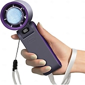 Χαμηλού Κόστους Φώτα &amp;amp; Φανάρια Κάμπινγκ-Φορητός φορητός ανεμιστήρας turbo με ψυγείο πάγου, προσωπικός ανεμιστήρας, επαναφορτιζόμενος 3600mah, χρόνος ψύξης 20 ωρών, ισχυρός αθόρυβος κινητήρας 20000 στροφών, απαραίτητος για