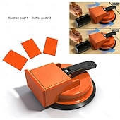 abordables Abrazaderas y alicates-Juego de herramientas para reparar juntas en pisos de madera, incluye ventosa, martillo y almohadillas. Ventosa para juntas de pisos de madera, ventosa fuerte adecuada para almohadillas de baldosas,