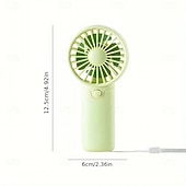 cheap Heating &amp; Cooling-Cute Mini Fan Portable Handheld Fan Lightweight Handy Fan Pocket Size Low Noise Small Electric Fan Student Gift AA Battery Cooling Portable Hand Fan for Outdoor Home