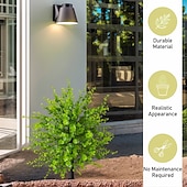 levne Umělé rostliny a zeleň-Umělý eukalyptus, 20palcový umělý eukalyptus s bodcem do země, realistická zeleň pro interiér/exteriér domu, terasy, zahrady a dekorace na fotografování.