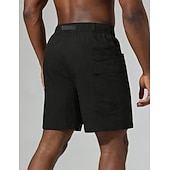 abordables Bermudas estilo casual-Hombre Pantalón Corto Cargo Pantalón corto Pantalones cortos casuales Pantalón corto deportivo Bolsillo Cintura elástica Puro Plano Comodidad Secado rápido Longitud de la rodilla Exterior Gimnasia