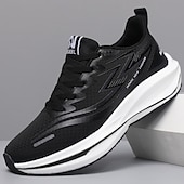 preiswerte Lässige Sneakers-Gelbe und rote Herren-Laufschuhe, leichte, atmungsaktive Sportschuhe mit Dämpfung, ideal zum Joggen, fürs Fitnessstudio, zum Spazierengehen, auf Reisen und für den Alltag.