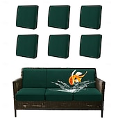 Недорогие Чехол для дивана-100% водонепроницаемые, не проливающиеся чехлы для уличных подушек, чехлы для диванов, эластичные чехлы для подушек садовых кресел, сменные чехлы для сидений, однотонные.