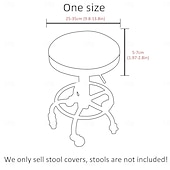 Недорогие чехол для стула-водонепроницаемые чехлы для круглых табуретов чехлы для круглых барных стульев чехлы для барных стульев чехлы для сидений барных стульев моющиеся чехлы для подушек табуретов