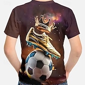 economico Sport e Giochi 3D per Ragazzi-Ragazzi 3D Grafico Calcio Magliette da calcio Maglietta Manica Corta Stampa 3D Estate Primavera Sport Moda Streetwear Bambini 7 - 9 anni Girocollo Casuale Quotidiano All'aperto Vestibilità regolare