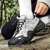 billiga Vardagssneakers-herrskor för utomhusbruk, andningsbara skor med snabb snörning, halkfria, skyddande sportskor för män, vandring, camping, resor, utomhusarbete och vardagskläder