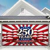 cheap 250th Anniversary-U.S. 250th Anniversary USA Garage Door Cover Patriotic Decoration for Independence Day, Perfect for Outdoor Celebration and Holiday Decor