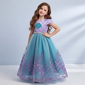 cheap Girls' Costumes-Princess Dress Cosplay Costume Outfits Movie Fashion Cute for Girls' Kid's Masquerade Daily Ceremony Comic Con