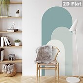 abordables Wall Stickers-Peelable Wallpaper, Blue-Gray Geometric Pattern, Bohemian Self-Adhesive Wallpaper, Removable, Suitable for Tenant Use, Suitable for Bedroom, Bathroom, Cabinet, Vinyl Wallpaper Roll